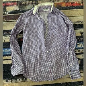 Robert Graham Purple Checkered Men's Shirt 15.5 39